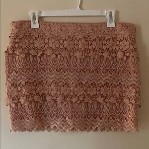 NWT American Eagle Lace Women's Skirt in Pink